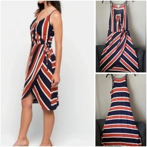 Market & Spruce Annora Faux Wrap Knit Dress Size L